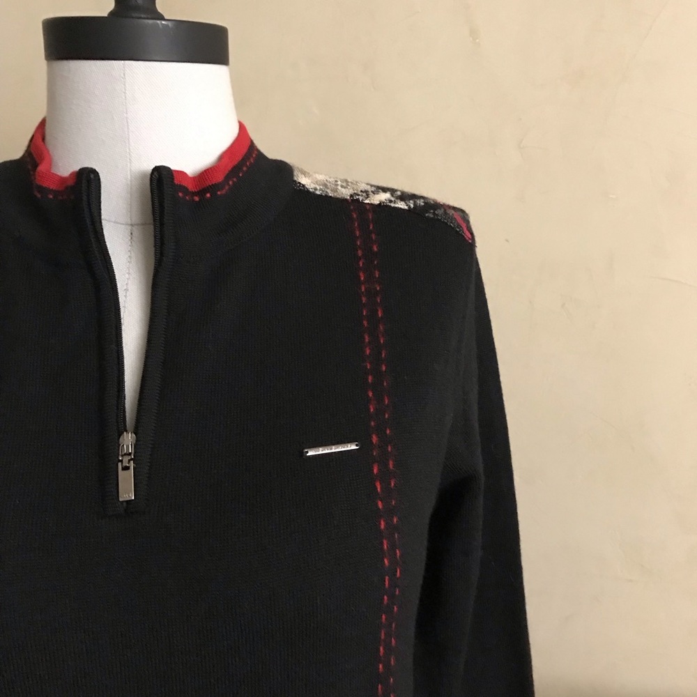Jack Nicklaus Black Long Sleeve Knit Top - Picture 3 of 10